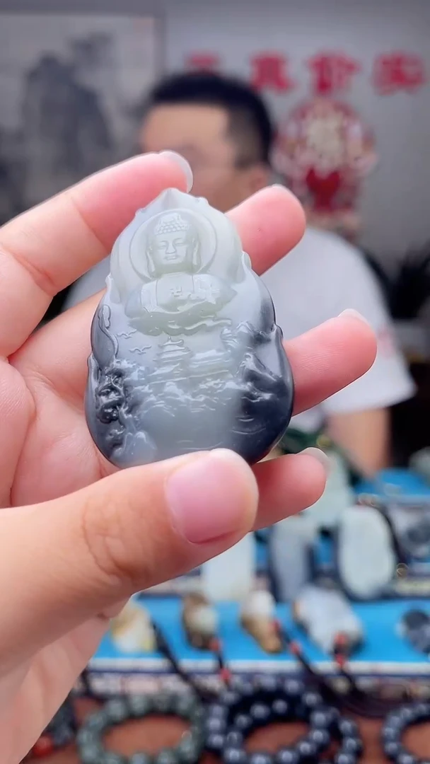 和田玉未镶嵌挂件1