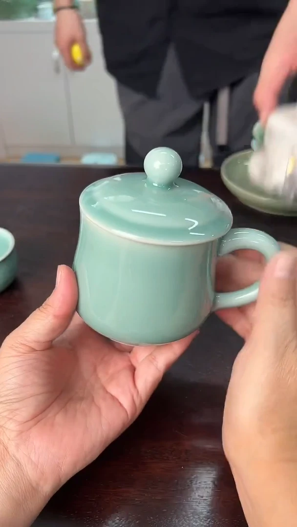 龙泉云间青瓷小米茶器