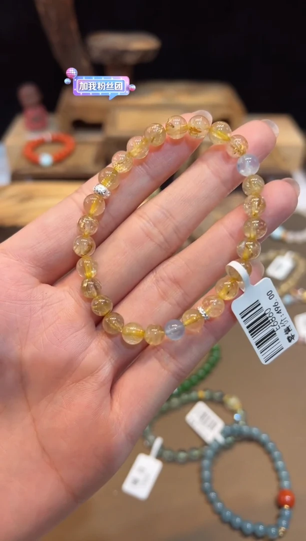 水晶手链未镶嵌手饰@@