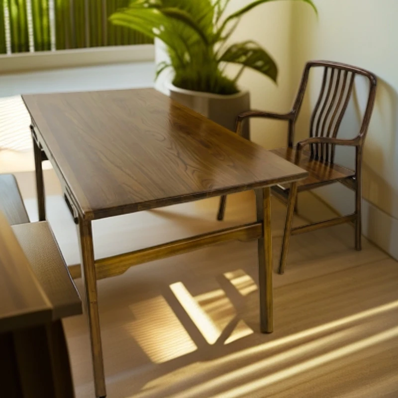 新中式茶桌极简全实木干泡茶台会所接待茶室办公家具单桌