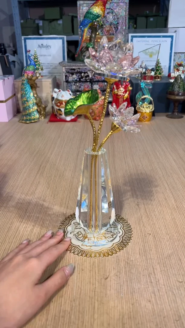 【闪购商品】杯102水晶荷花