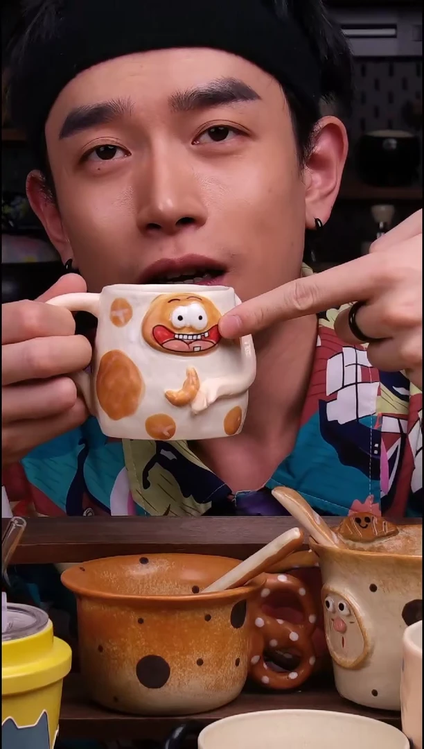 杯子景德镇可爱设计师款陶瓷