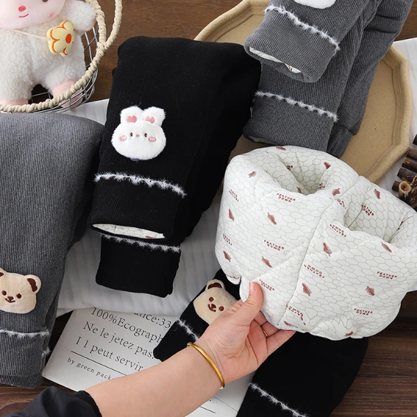 三层特厚一条过冬可温控儿童冬季保暖加厚打底裤