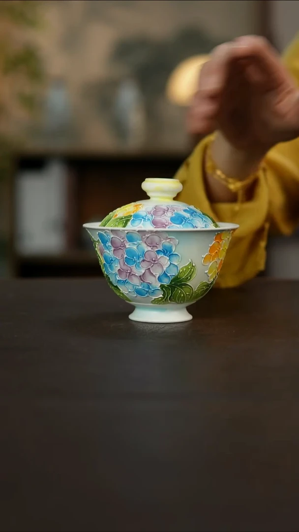 杯景德镇陶瓷杯碗柴烧多人