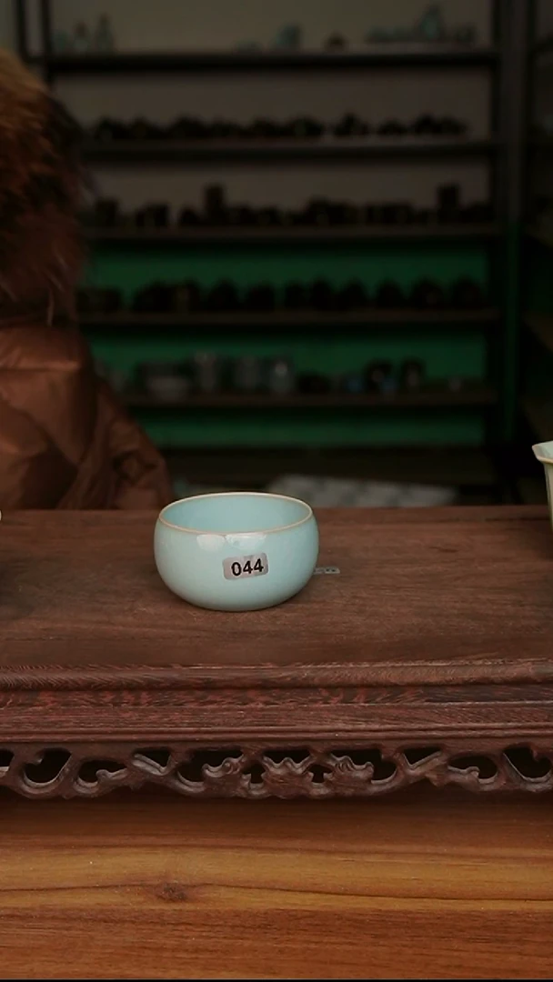 杯044号天蓝釉禅定杯