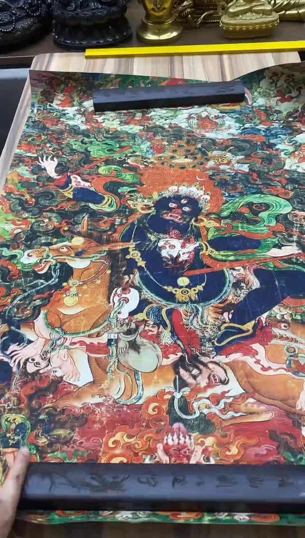 卷轴画精品挂饰 唐卡tk16302