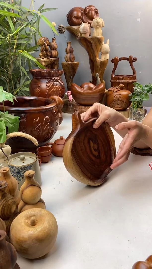 香樟木A43苹果盘/尺寸