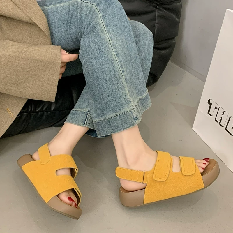 女夏季外穿新款时尚休闲不累脚沙滩勃肯凉鞋2593