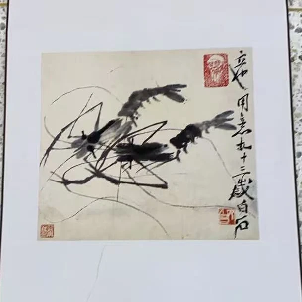 橱窗展示/暮雨文化//白石复刻版画