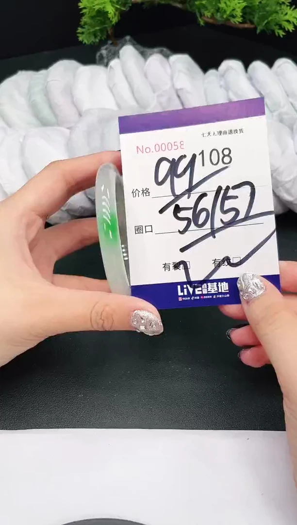 未镶嵌手镯翡翠108