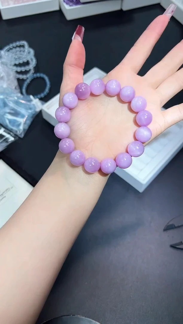 【闪购商品】锂辉石手串未镶嵌31A5多样性发其一/1条默认微瑕