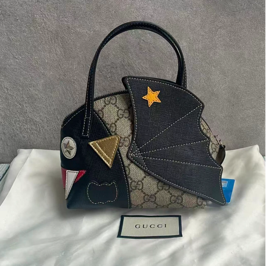 未使用 GUCCI/古驰 gucci小怪兽儿童包手提包 可放手机