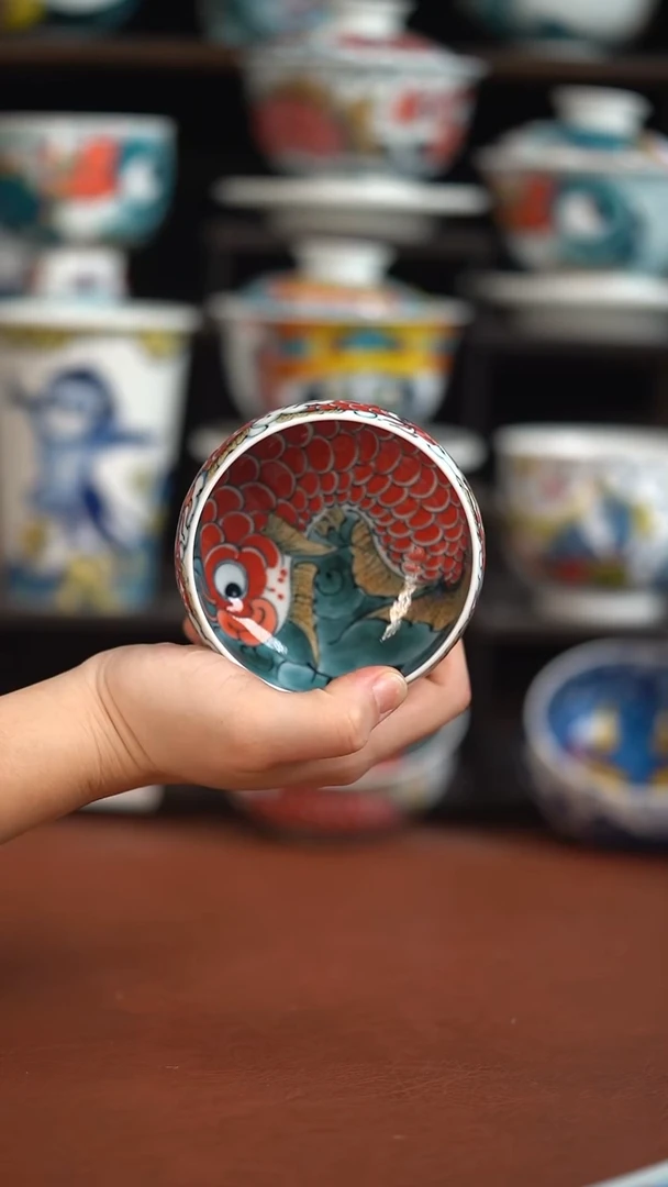 老师作品九鱼罗汉杯（微瑕福利）