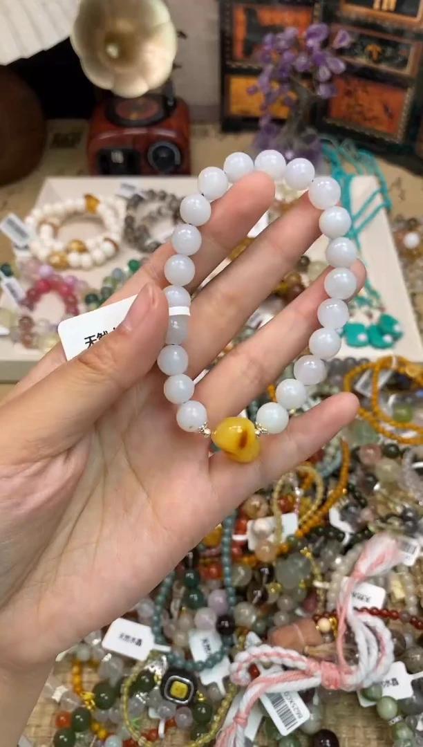 银S925镶嵌和田玉手饰102