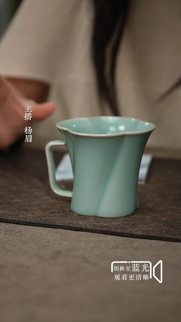 海棠咖啡杯-汝瓷张海英-眉
