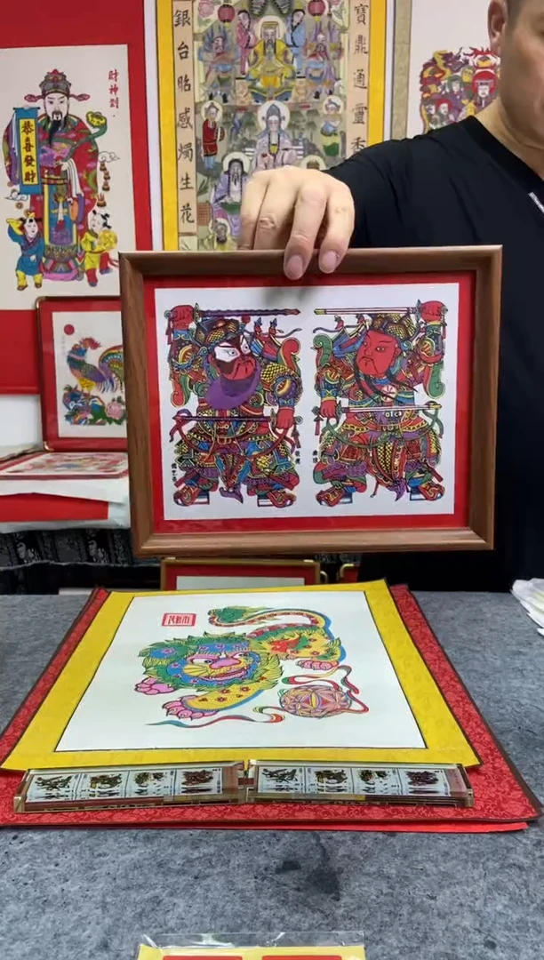 秦叔宝尉迟恭10寸摆台手工制作精品