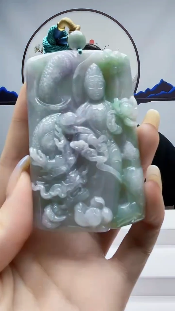未镶嵌定制翡翠毛货挂件85