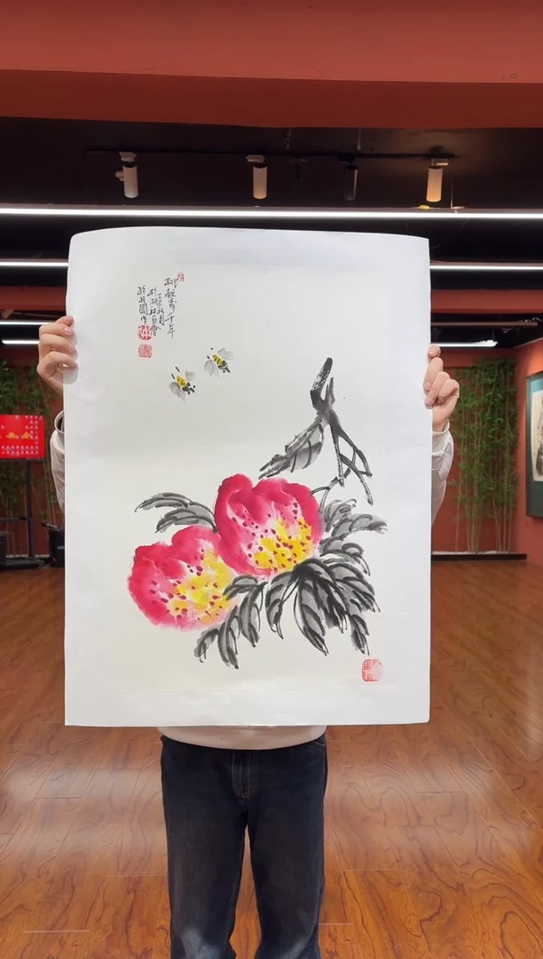 国画孙桂国老师作品现场4-11