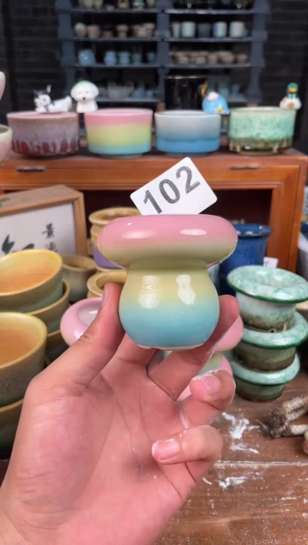 瓷片102知木小芳花盆