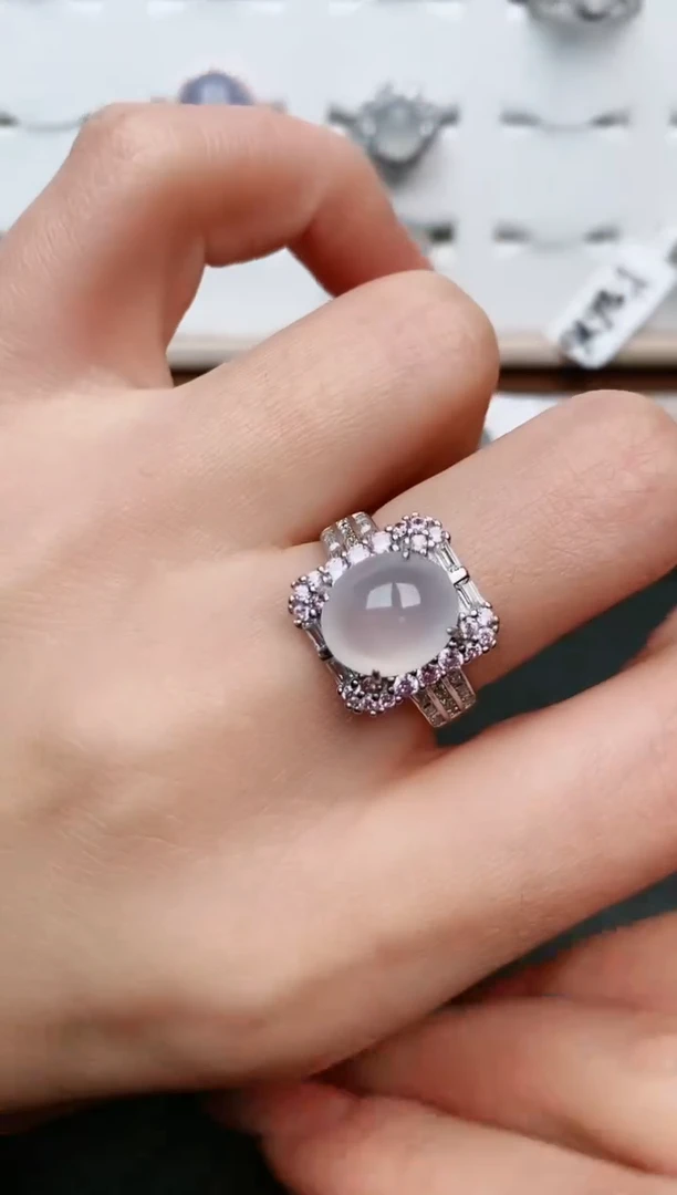 【闪购商品】翡翠戒指银S925镶嵌....