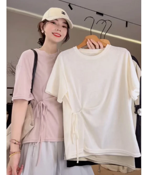 九佳 ~【绝美素人】薄款休闲显瘦百搭内搭时尚打底衫短袖T恤