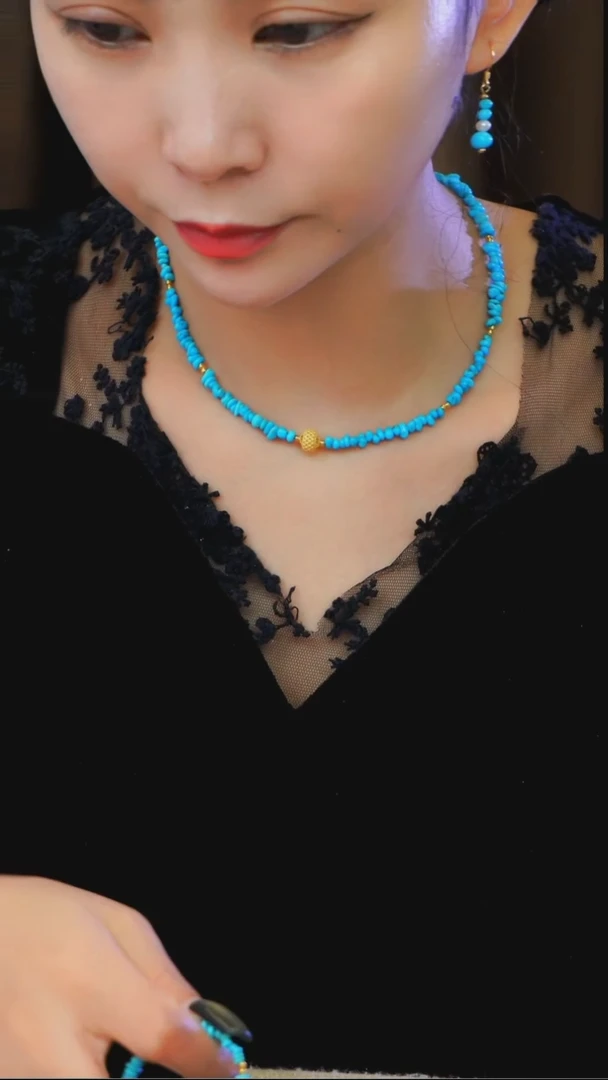未镶嵌绿松石项链发货一件