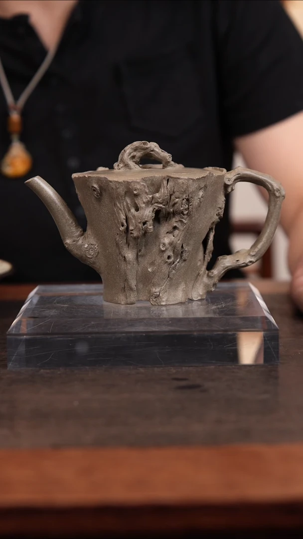 茶壶紫砂阿*丁树桩壶壶壶壶壶