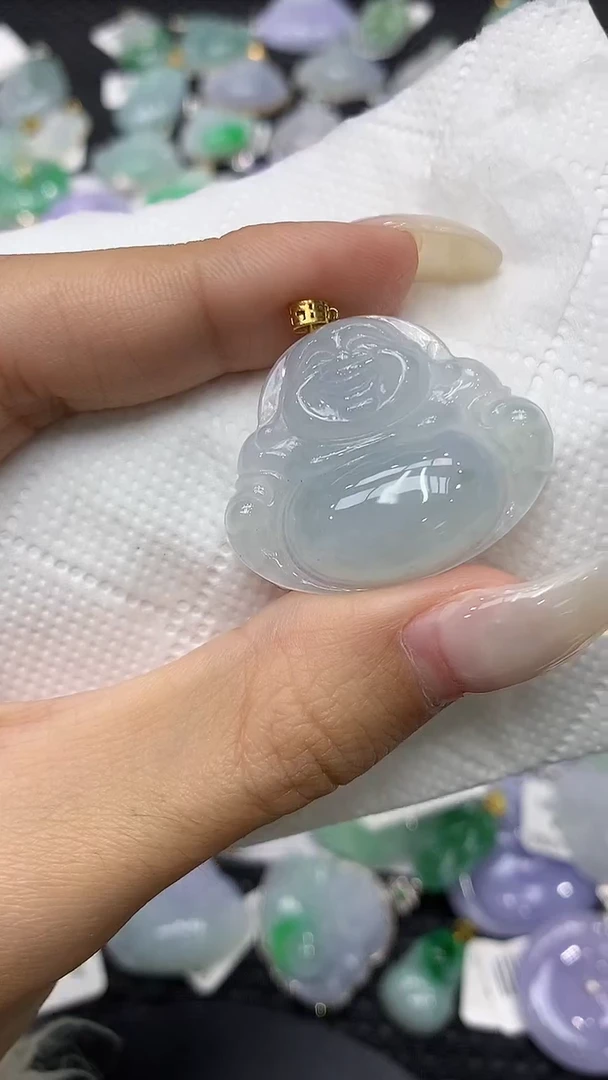 颈饰18K金镶嵌翡翠11111111111