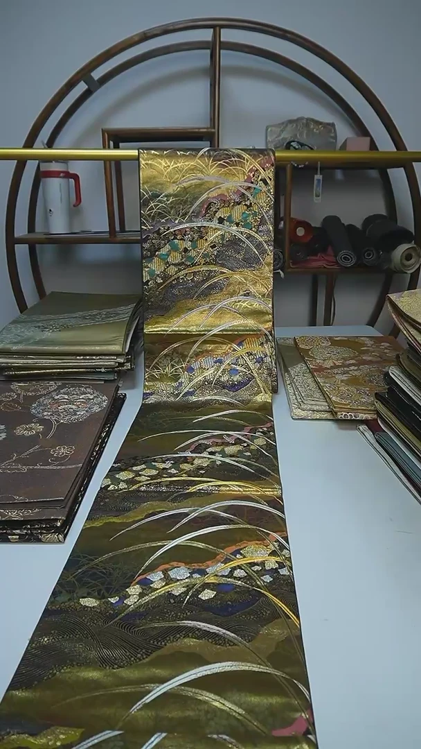 织绣24西阵织六通花卉