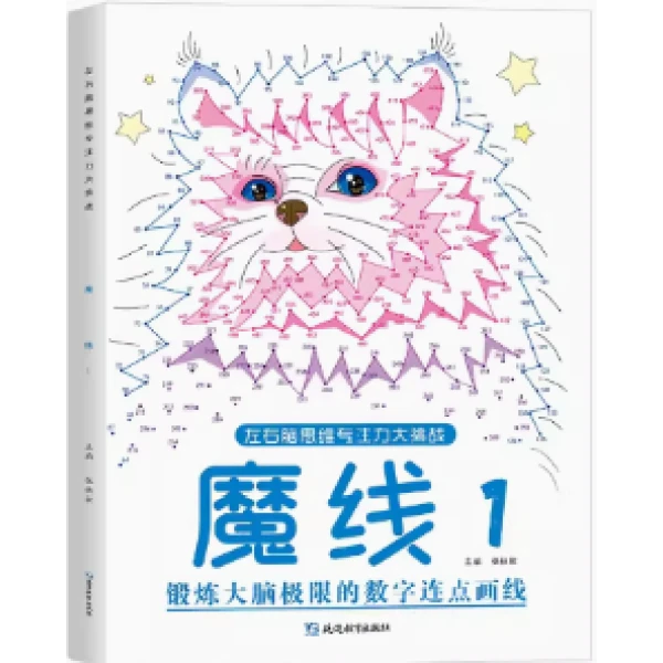 魔线专注力训练左右脑开发书迷宫书6-8岁魔线线条专注力训练 5-1