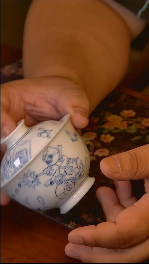 杯手工手绘杯杯很美丽