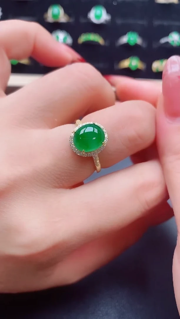 【闪购商品】翡翠戒指银S925镶嵌321321