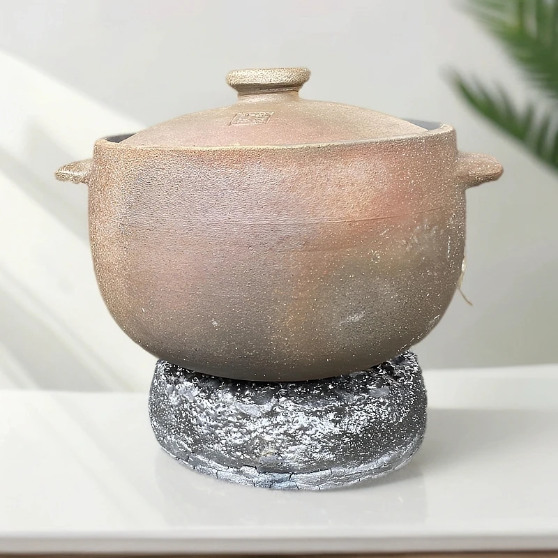 非遗荥经砂锅适合健康无釉汤锅家用炖煮煲汤砂器锁鲜养生厨房用具