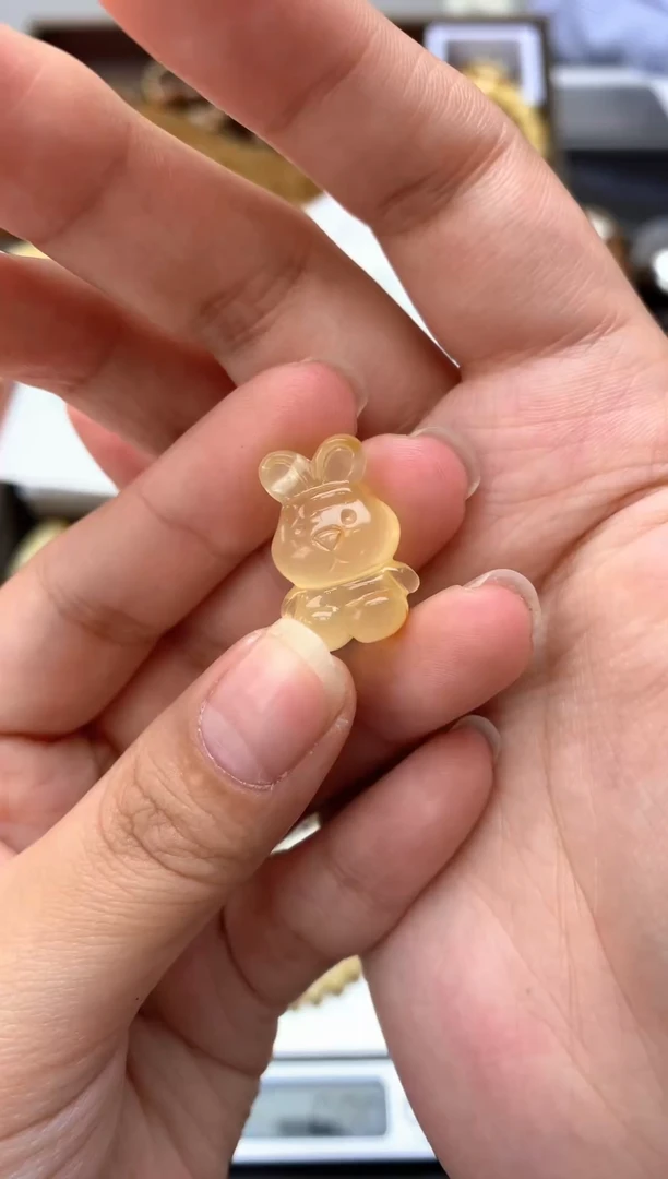 【闪购商品】琥珀珠宝奇石未镶嵌030琥珀蜜蜡花粉