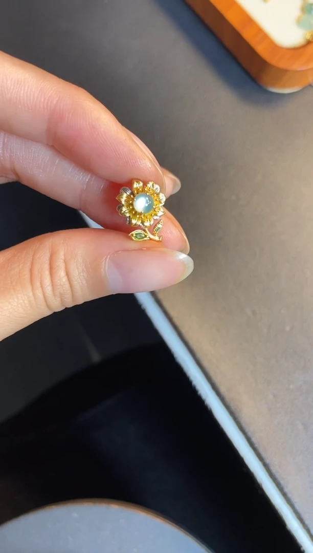 吊坠(不含链)银S925镶嵌翡翠1