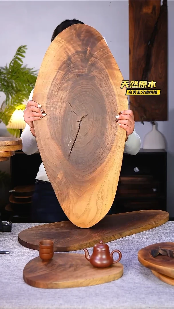 木北美黑胡桃原木.干裂疤结不属于商品质量问题完美主义者慎拍