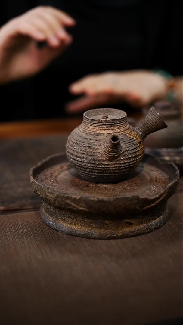全手工制作  南蛮侧把壶