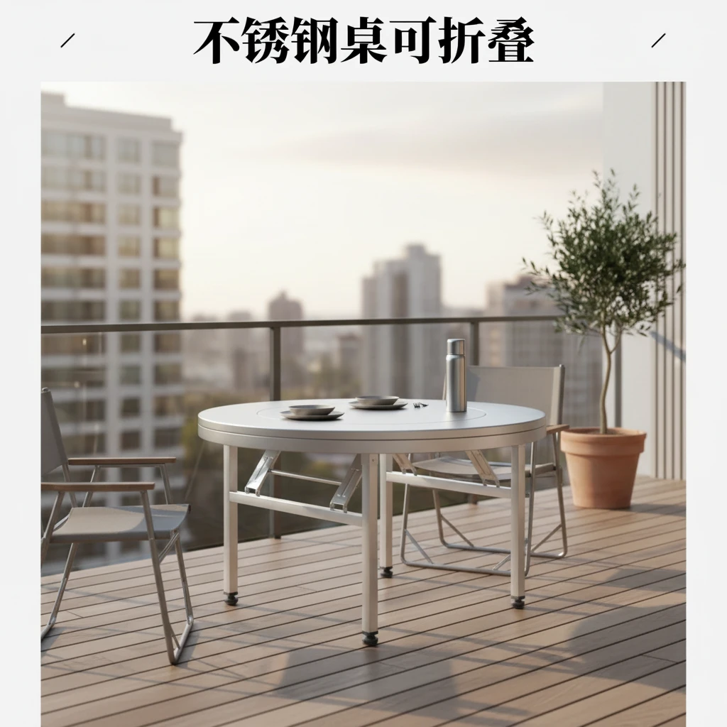 两米大尺寸家用简约可折叠圆形吃饭桌酒店折叠餐桌饭桌子餐厅