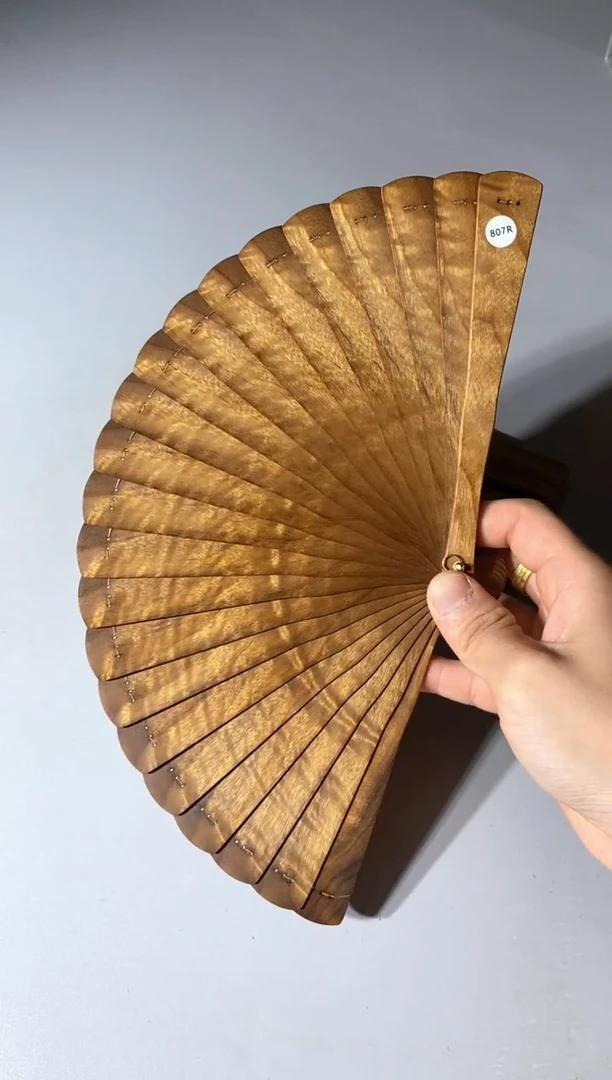 金丝楠807号16cm金丝楠木小叶桢楠扇子