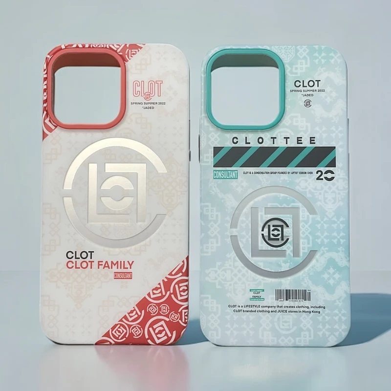 CLOT丝绸适用苹果手机壳潮牌iphone手机壳全包防摔个性创意电镀