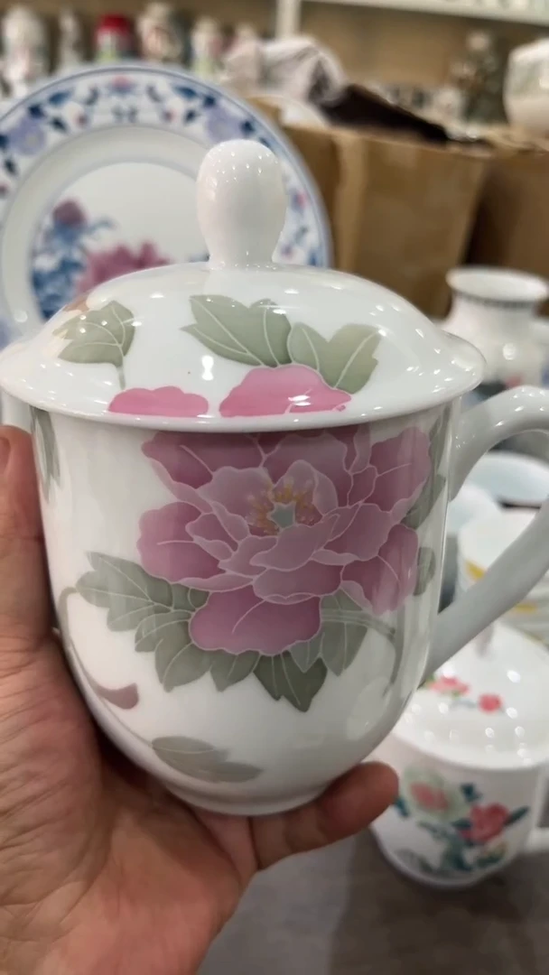 释*2个湖南醴陵釉下五彩陶瓷