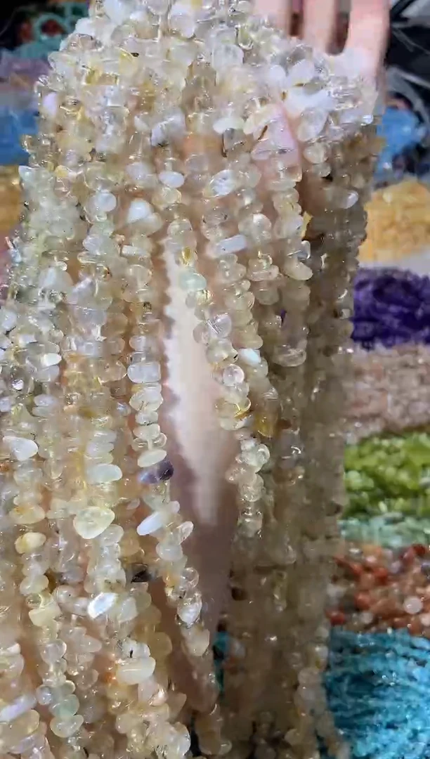 水晶珠宝半成品未镶嵌金发晶