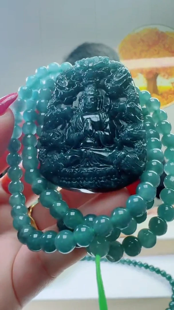 颈饰未镶嵌翡翠天然A货翡翠  多样性随机发其一   2