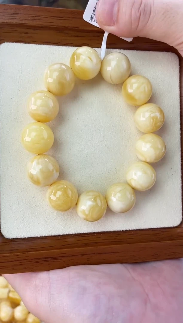 未镶嵌蜜蜡裸石手串