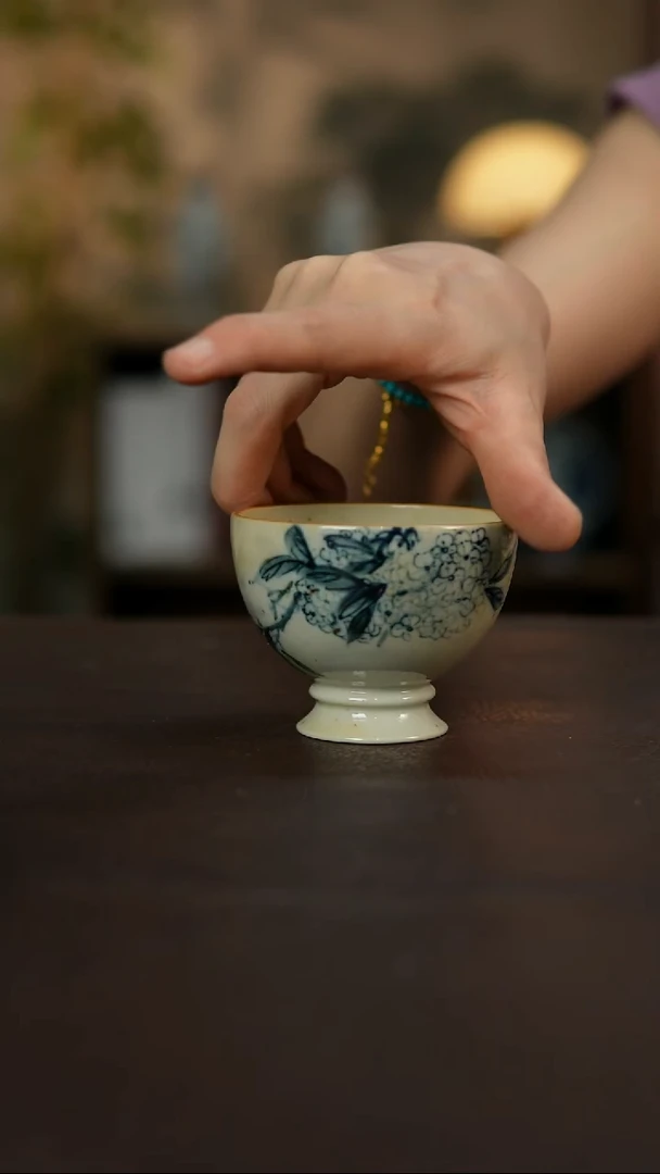 杯景德镇陶瓷杯碗柴烧多人