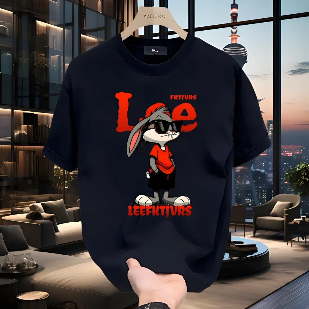 2025夏季潮牌男士新款纯棉短袖T恤休闲百搭轻奢体恤百搭上衣