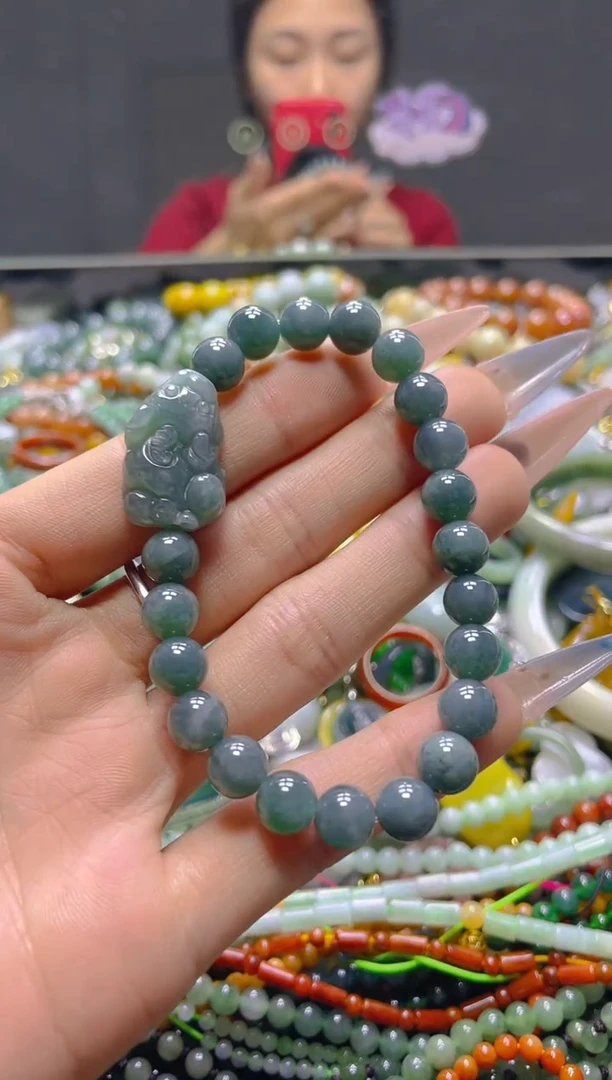 颈饰未镶嵌翡翠7MM