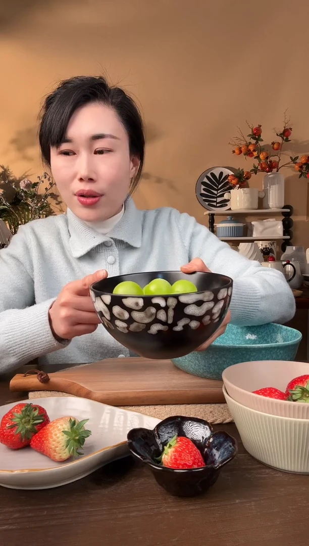 【闪购商品】瓷片6.2英寸豹纹碗微瑕