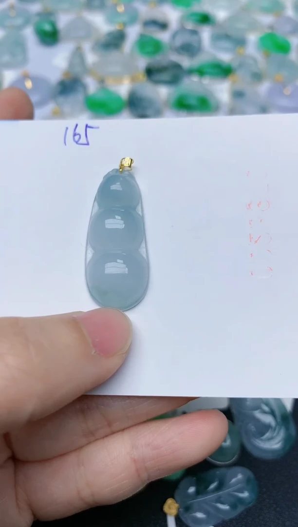 【闪购商品】翡翠颈饰18K金镶嵌天然翡翠A货