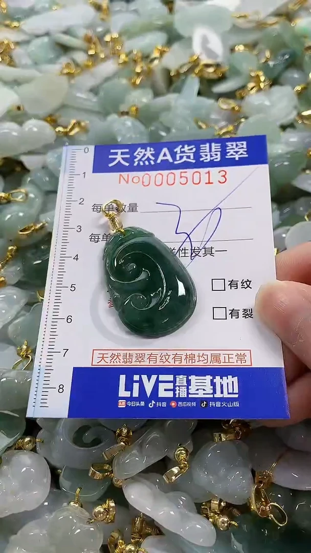 颈饰未镶嵌翡翠纯天然货翡翠